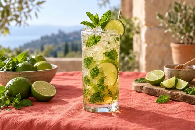Mojito au citron vert et à la menthe